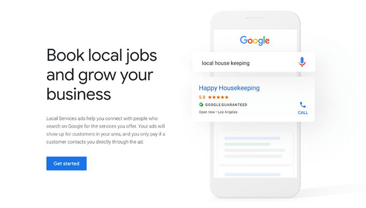 Google Guaranteed Local Services Mobile