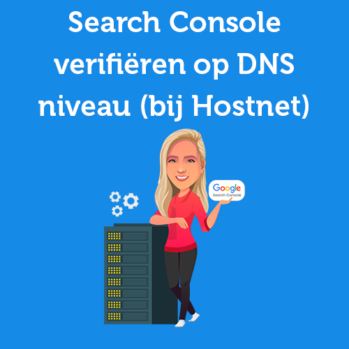Search Console verifiëren op DNS niveau (bij Hostnet)