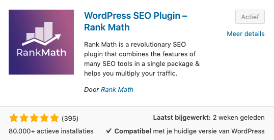 WordPress SEO plugin Rank Math