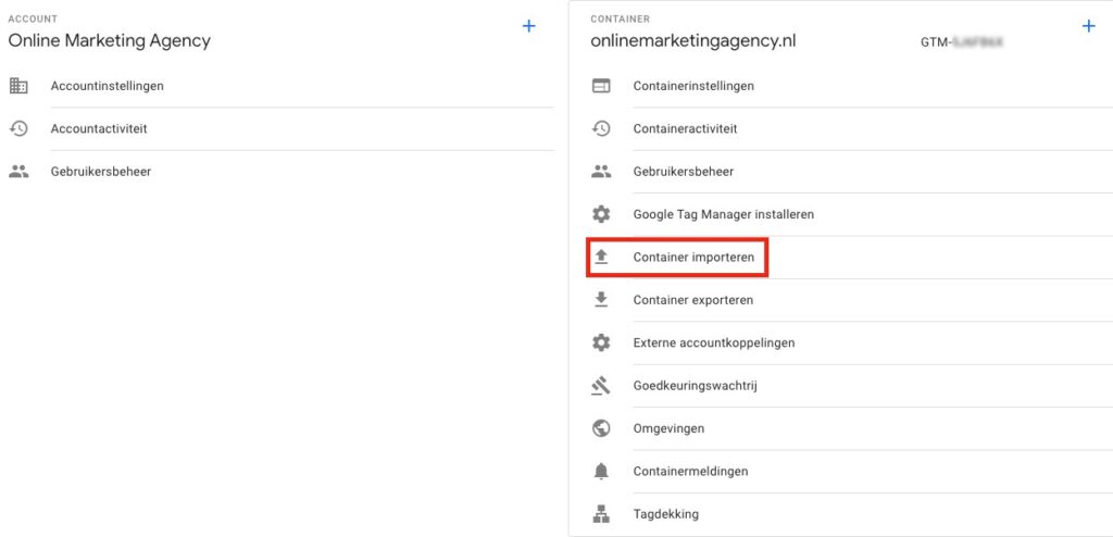 container-importeren-google-tag-manager