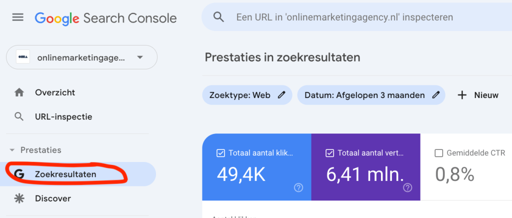 Zoekwoord kannibalisatie opsporen met Google Search Console (GSC) 