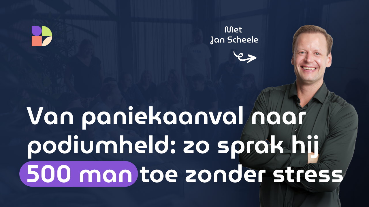 Van paniekaanval naar podiumheld: Zo sprak hij 500 man toe zonder stress