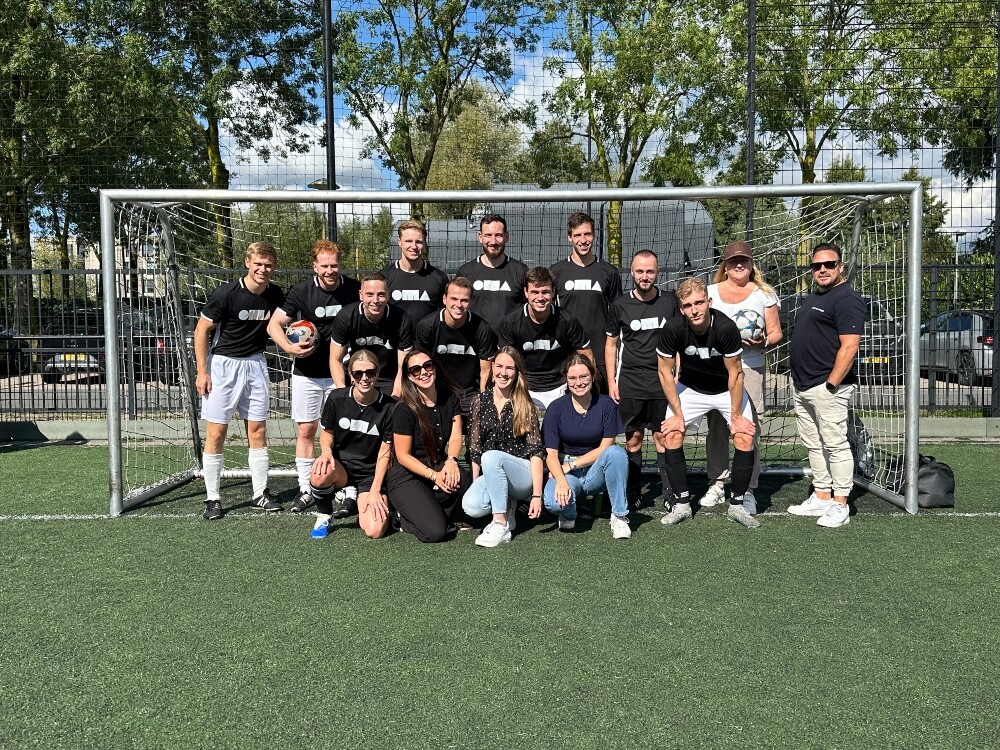 Voetballen team oma